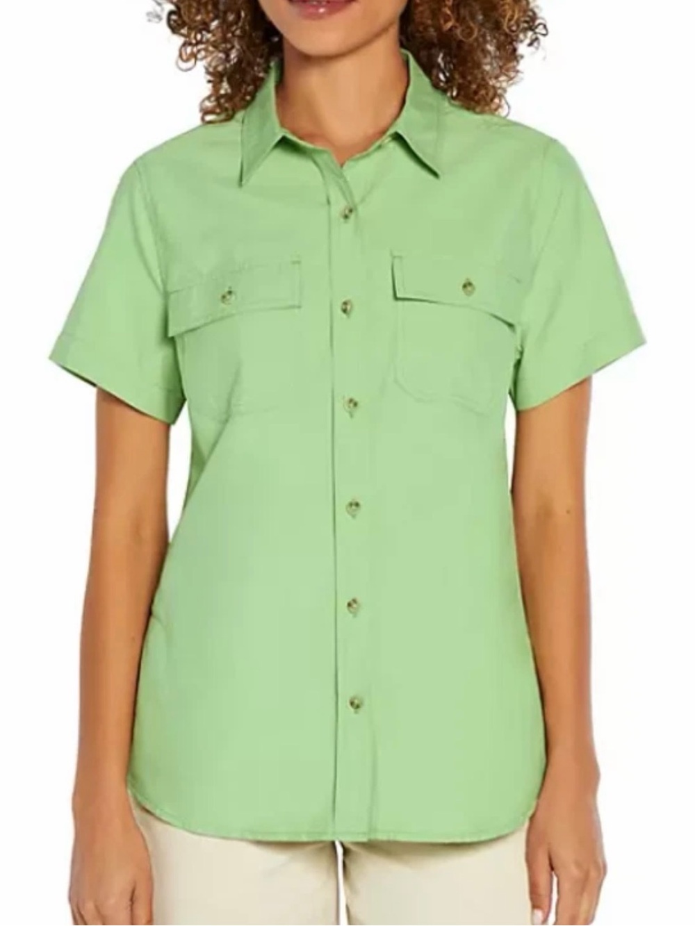 Eddie Bauer Ladies Short Sleeve Adventure Top Shirt Size M